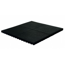 Speelplaatstegel met schijngroef Zwart 100x100x4,5 cm Speelplaatstegel met schijngroef Zwart 100x100x4,5 cm